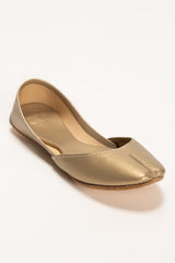 Women Golden Plain Khussa IDFT-SS22-44