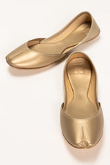 Women Golden Plain Khussa IDFT-SS22-44