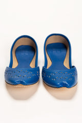 Women Blue Plain Khussa IDFT-SS22-29
