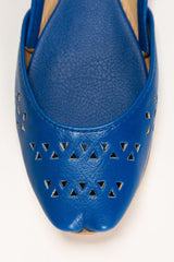 Women Blue Plain Khussa IDFT-SS22-29