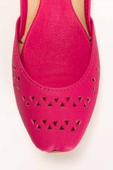 Women Pink Plain Khussa IDFT-SS22-29