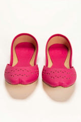 Women Pink Plain Khussa IDFT-SS22-29