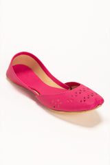 Women Pink Plain Khussa IDFT-SS22-29