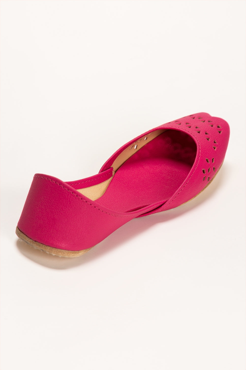 Women Pink Plain Khussa IDFT-SS22-29