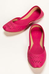 Women Pink Plain Khussa IDFT-SS22-29