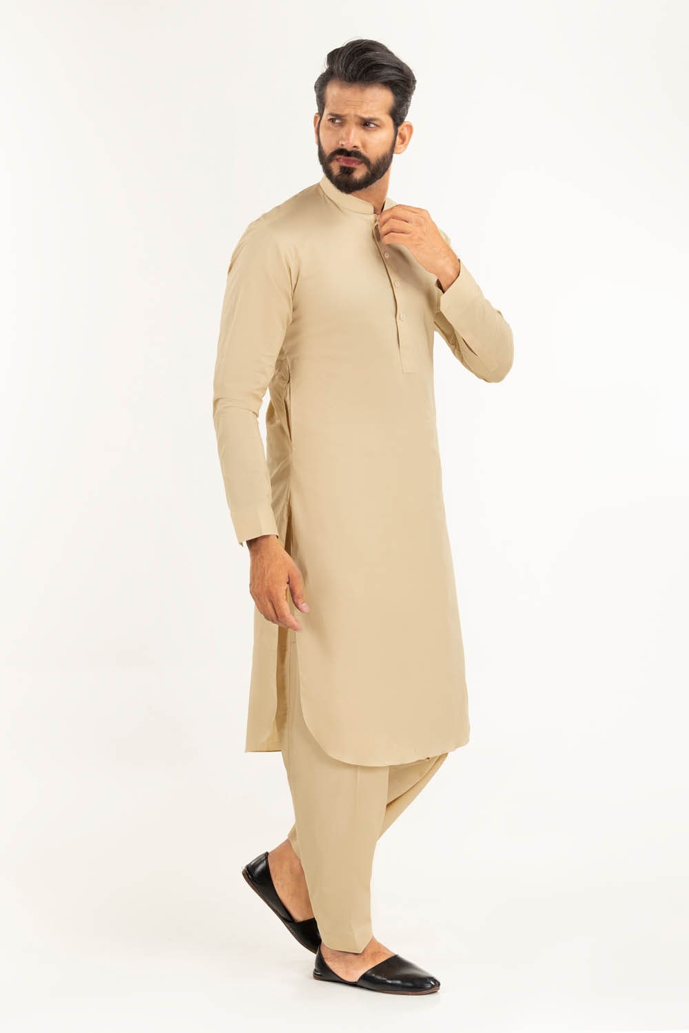 Titanium Latha Unstitched Fabric Cotton-LF