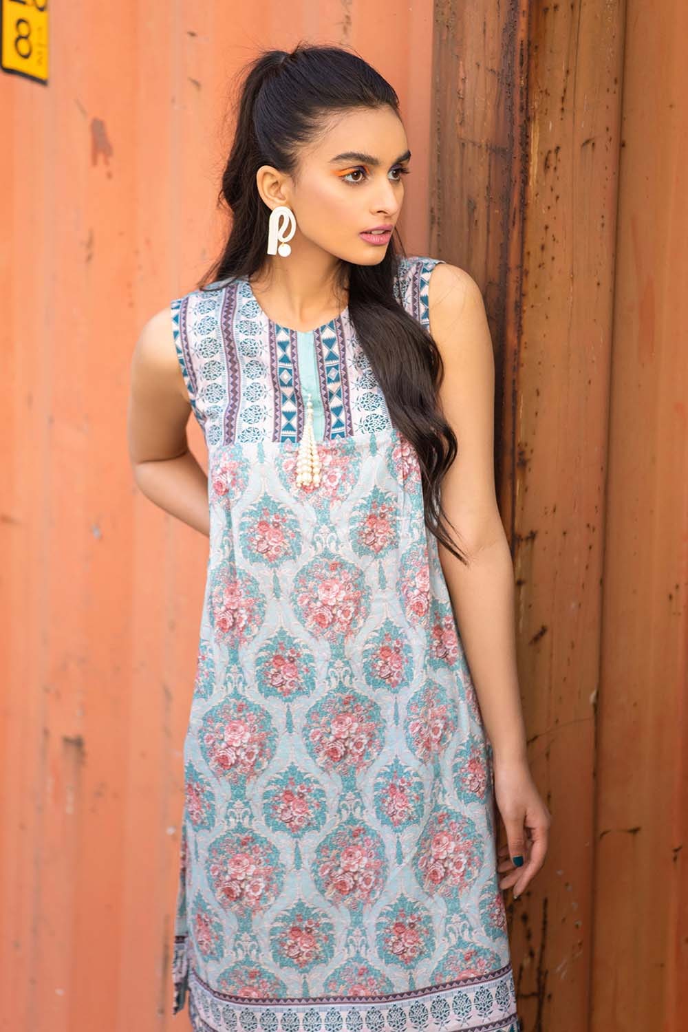 1 Piece Unstitched Digital Printed Lawn Shirt SL-947 B