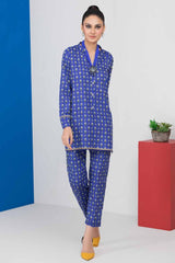 2 Piece Unstitched Digital Printed Silk Shirt and Trouser TS-22005
