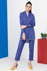 2 Piece Unstitched Digital Printed Silk Shirt and Trouser TS-22005