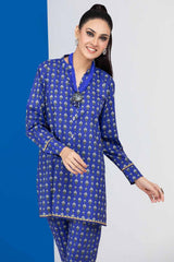 2 Piece Unstitched Digital Printed Silk Shirt and Trouser TS-22005