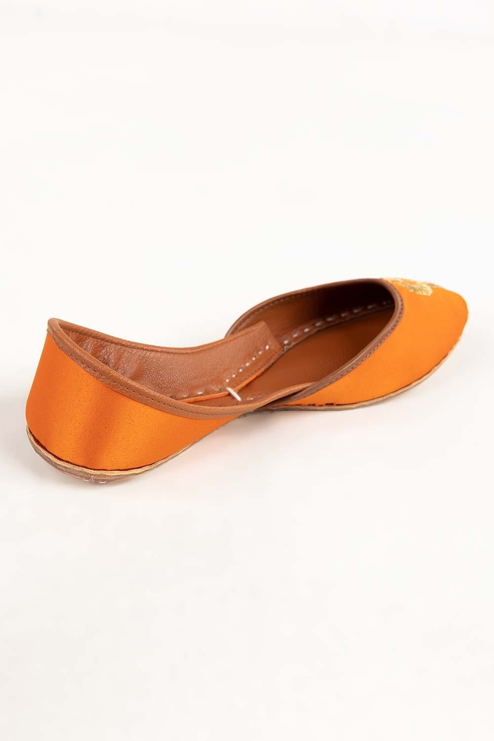 Women Orange Hand Made Khussa