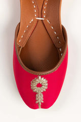 Women Pink Hand Made Khussa IDFT-AW22-09