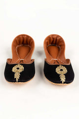 Women Black Hand Made Khussa IDFT-AW22-11