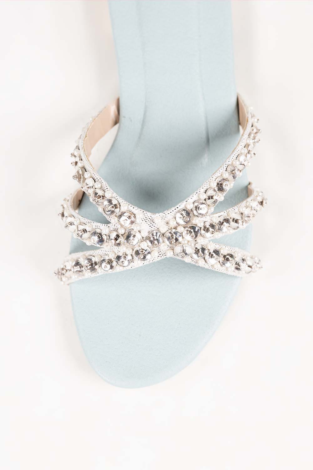 Women Ice Blue Slipper IDFT-AW22-62