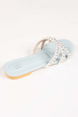 Women Ice Blue Slipper IDFT-AW22-62