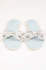 Women Ice Blue Slipper IDFT-AW22-62