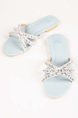 Women Ice Blue Slipper IDFT-AW22-62