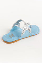 Women Ice Blue -Silver Kolhapuri IDFT-AW22-32