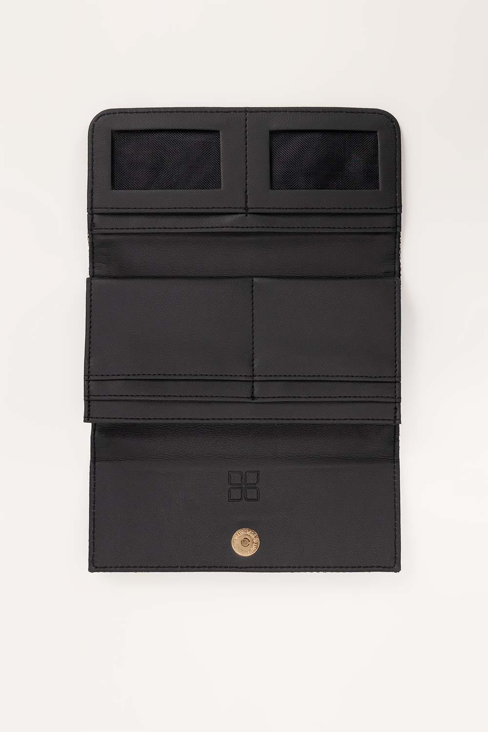 Black Long Women Wallet IDW-AW22-03