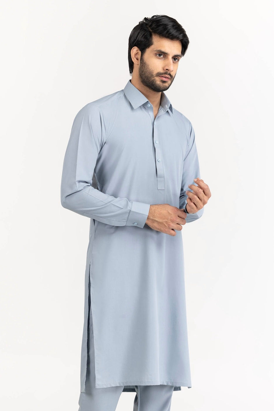 Gini Gold Unstitched Fabric Blended