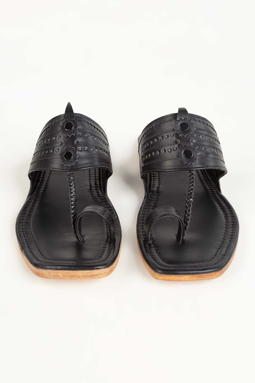 Men Black  Kolhapuri