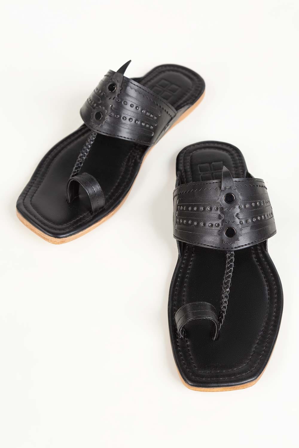 Men Black  Kolhapuri