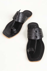 Men Black  Kolhapuri IDFT-SS23-04