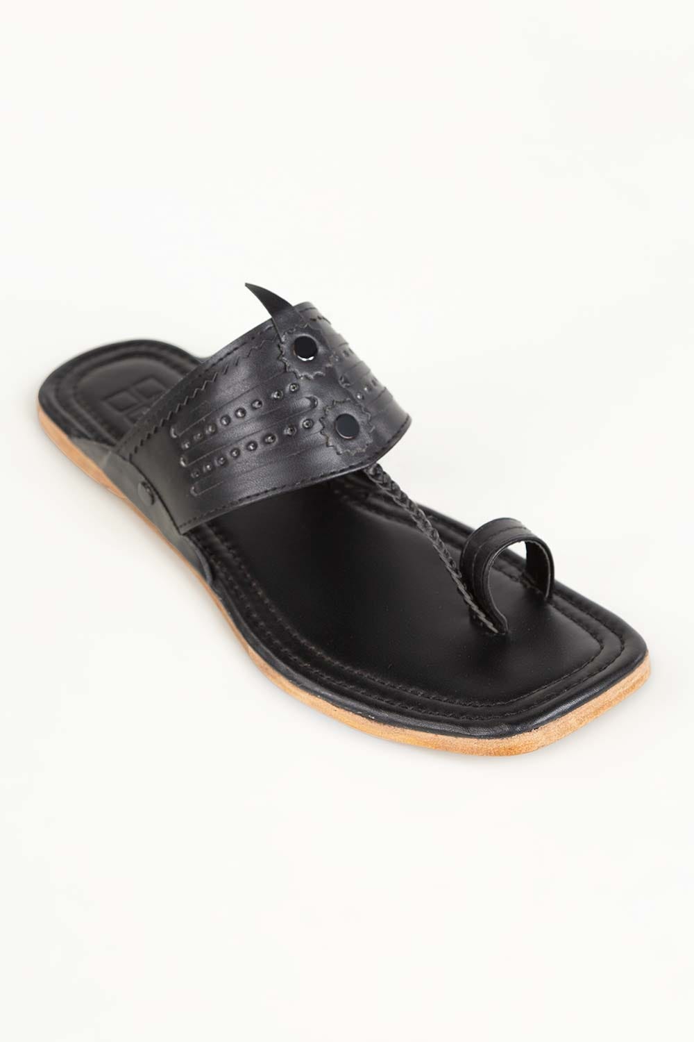 Men Black  Kolhapuri