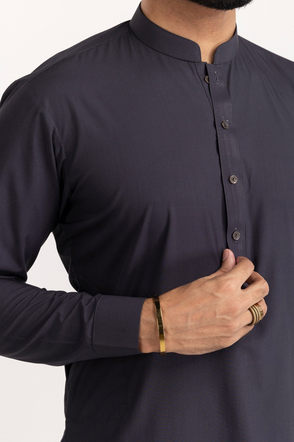 GINI GOLD Unstitched Fabric Blended-LF