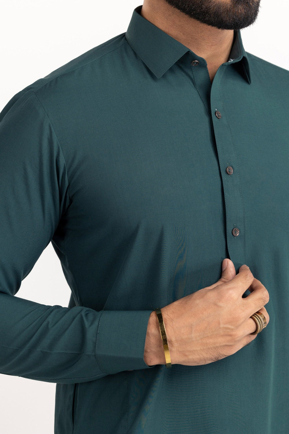 GINI GOLD Unstitched Fabric Blended-LF