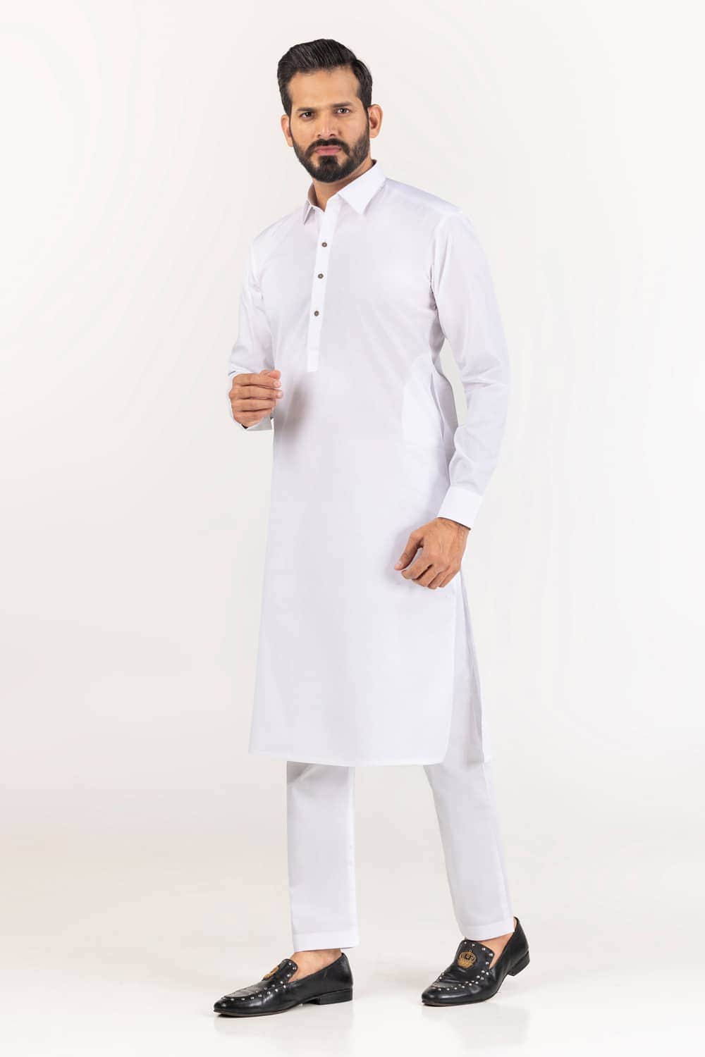 Titanium Latha Unstitched Fabric Cotton-LF