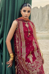 3 Piece Unstitched Gold Printed Lawn Suit CL-52124-A
