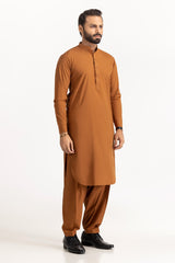 Gini Gold Unstitched Fabric Blended