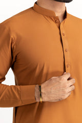 Gini Gold Unstitched Fabric Blended