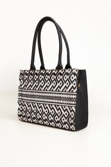 Black-White Tote Bag IDB-AW23-42