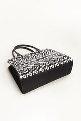 Black-White Tote Bag IDB-AW23-42
