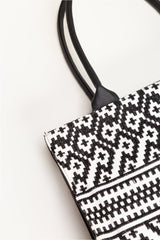 Black-White Tote Bag IDB-AW23-42