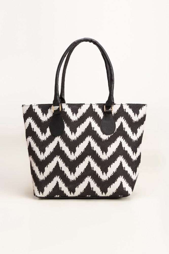 Black-White Hand Bag