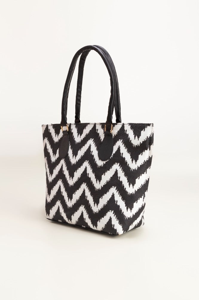 Black-White Hand Bag