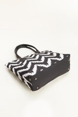 Black-White Hand Bag IDB-AW23-44