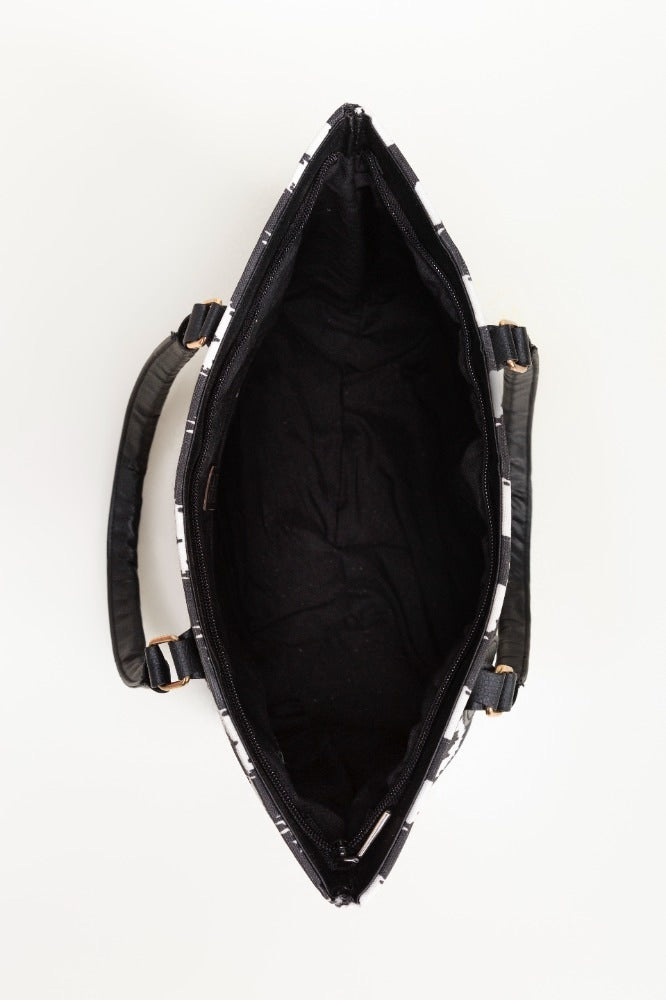 Black-White Hand Bag