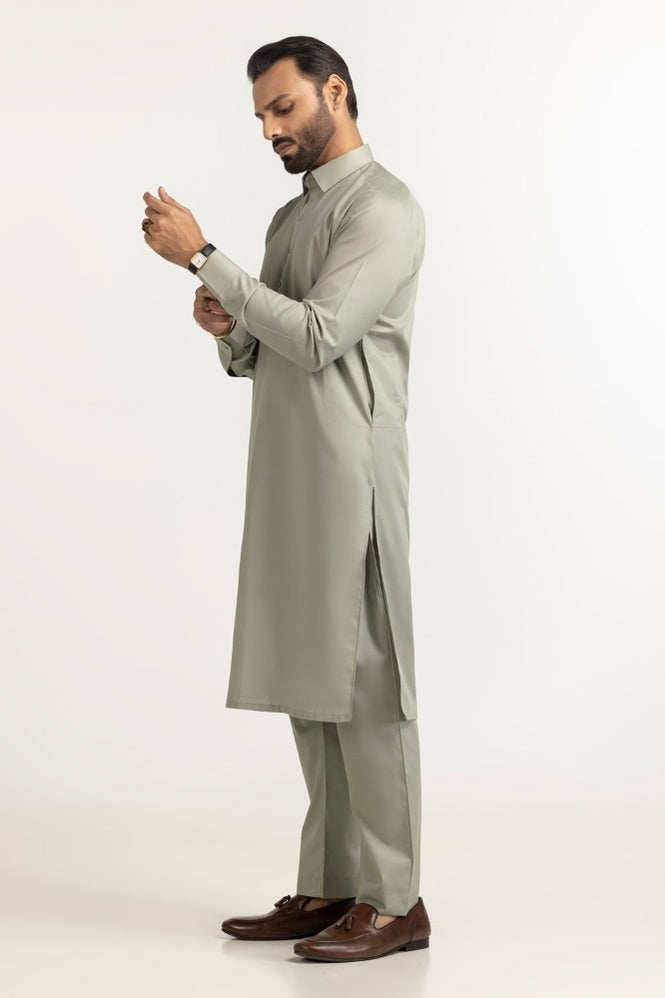 Black Stone Plus Unstitched Fabric Cotton-LF