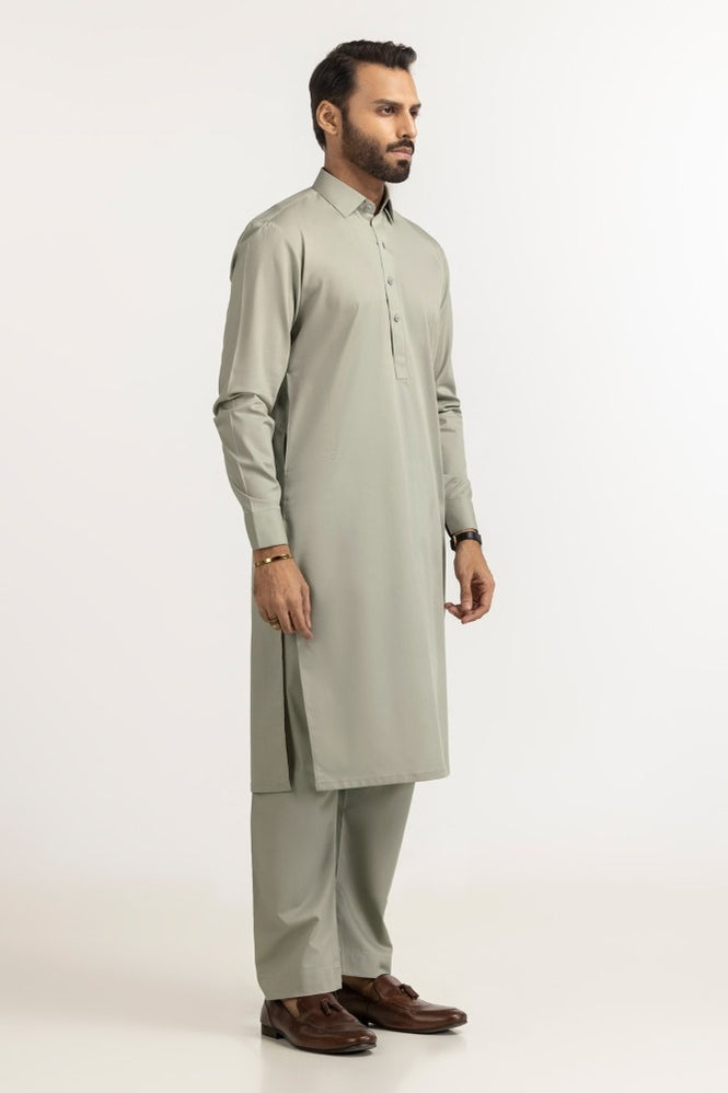 Black Stone Plus Unstitched Fabric Cotton-LF
