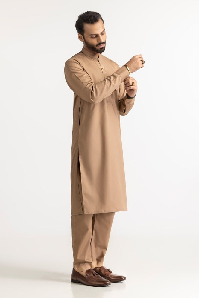 Black Stone Plus Unstitched Fabric Cotton-LF