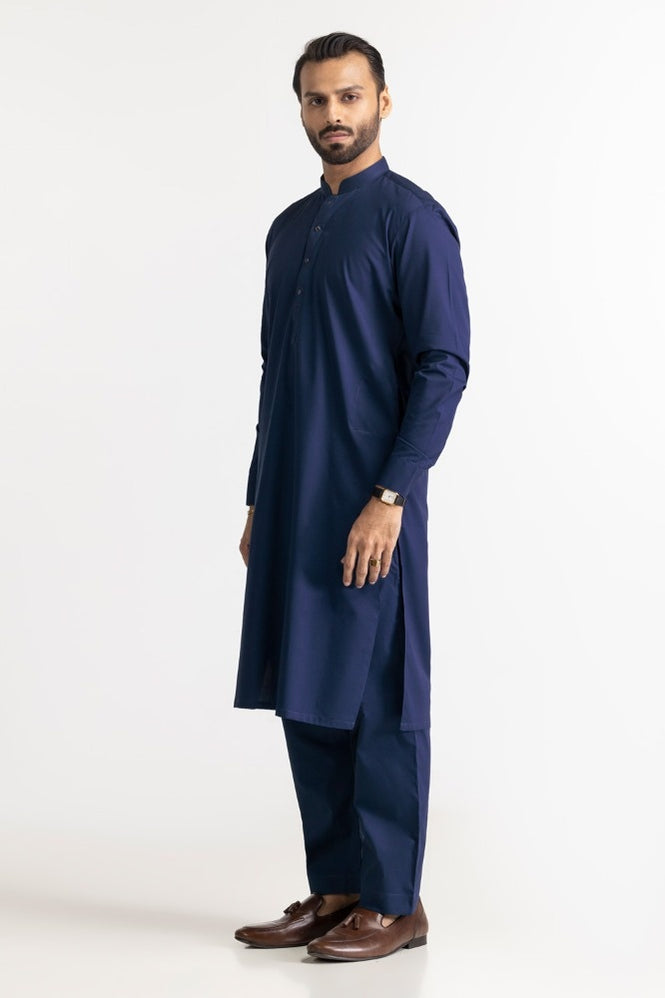 Black Stone Plus Unstitched Fabric Cotton-LF