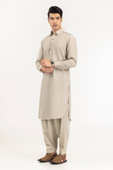 Black Gold Latha Unstitched Fabric Cotton-LF
