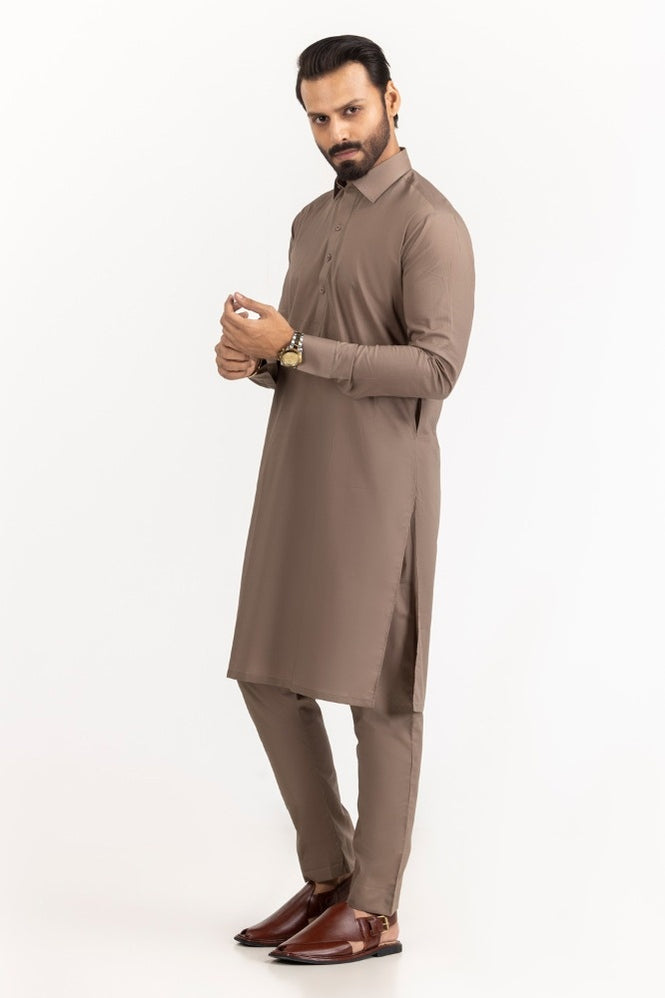Black Gold Latha Unstitched Fabric Cotton-LF