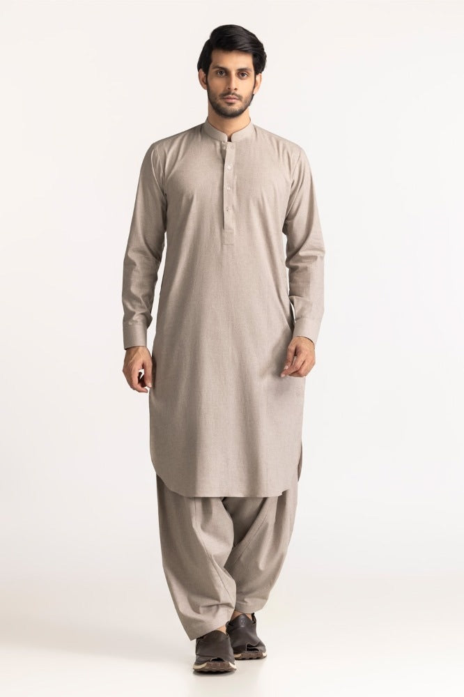 Karandi Cotton Unstitched Fabric Blended-LF