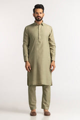 Slub Karandi Unstitched Fabric Blended-LF