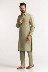 Slub Karandi Unstitched Fabric Blended-LF